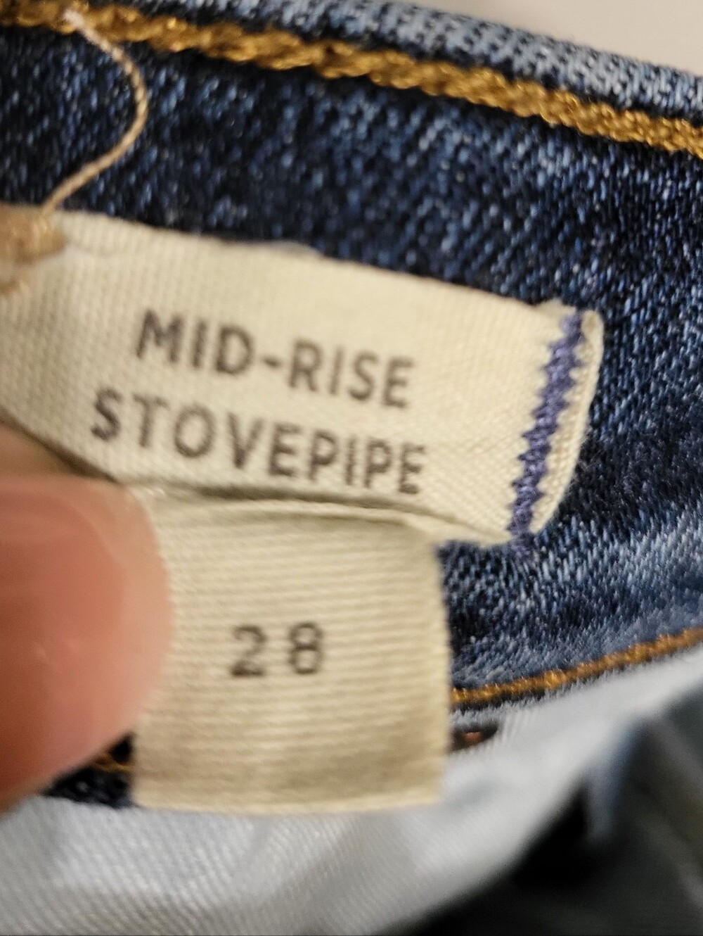 Madewell Mid-Rise Stovepipe Jeans Size 28 Brinton Wash - Picture 6 of 9
